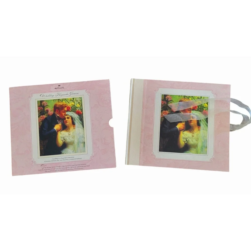 Hallmark Wedding Keepsake Journal ~ Hardback Book w/ Cardboard Sleeve 64‎ Pages